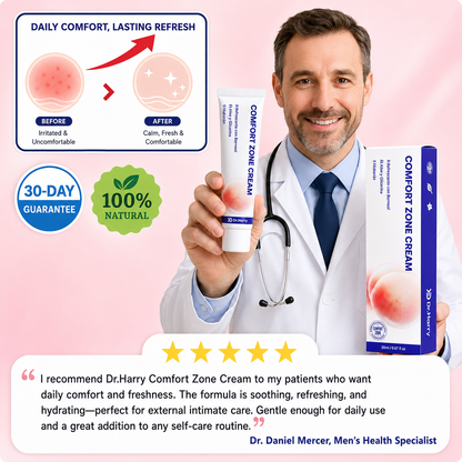 DR. HARRY 03 - Intimate Care Cream with Aloe Vera and Borneol - Gentle Relief and Local Moisturization,