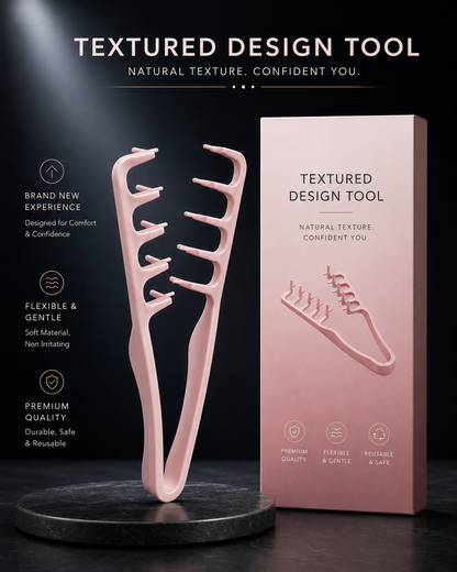 Men's Styling Comb - Bangs Hair Comb, Textured Multi-tooth Hair Comb for Fluffy Hair Combing